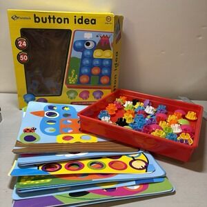 Fansteck Mosaic Pegboard Button Idea Stem Toy 3+ Complete